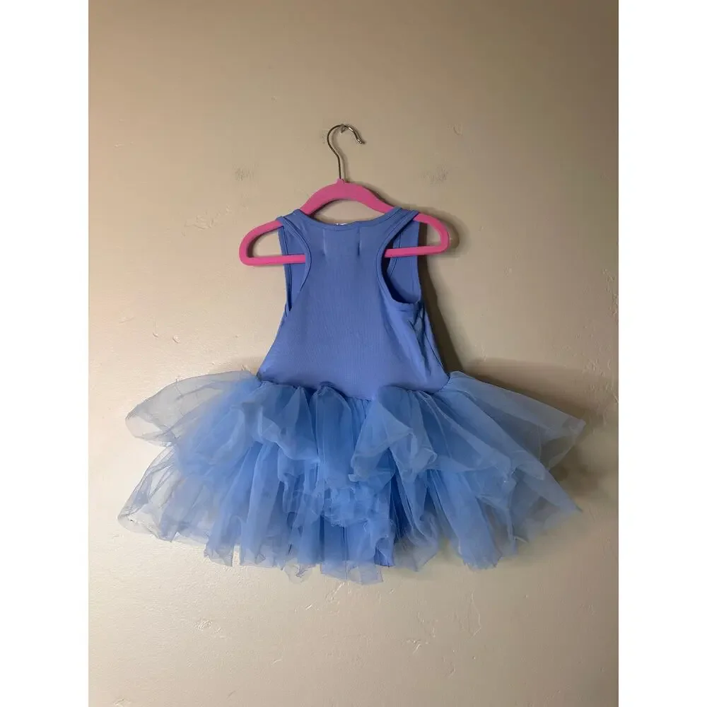 PLUM B.A.E. Tutu Dress Blue with Tulle Skirt 4T